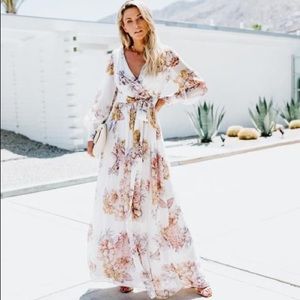 Vici Floral Maxi Dress - Ivory